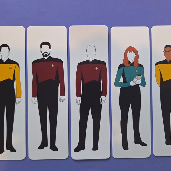 Star Trek the next Generation STNG Bookmarks Bookmark Picard