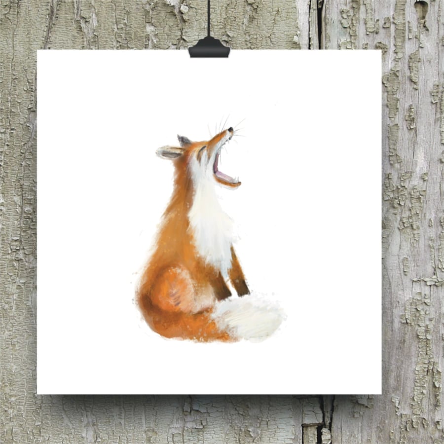 Fox Greeting Card - Fine Art Card