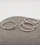 Sterling Silver Skinny Initial Ring - Image 3