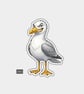 Funny Vinyl Die Cut Sticker For Adults - Seagull