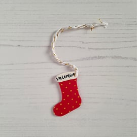 Personalised Christmas Stocking decoration