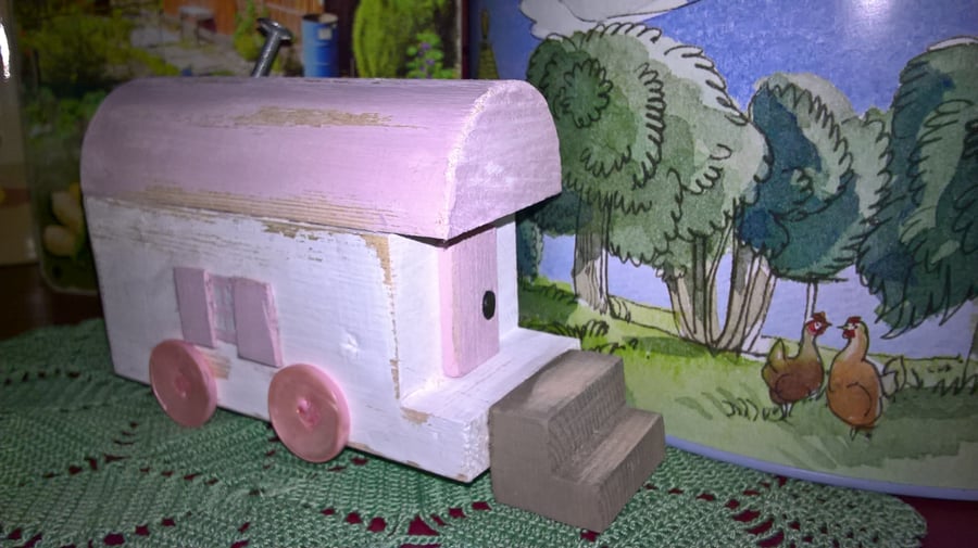 Handcrafted Wooden mini Shepherds Hut Bespoke one of a kind Country Living Home