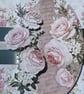 Elegant roses and script chintz Best wishes card - Image 4