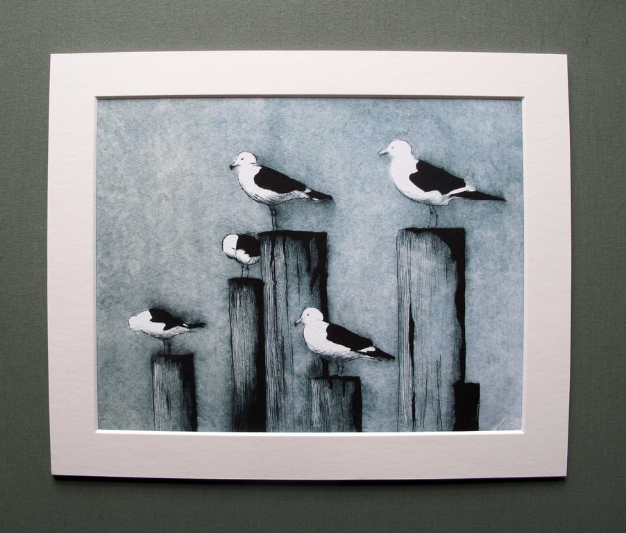 Fine Art Print Gulls