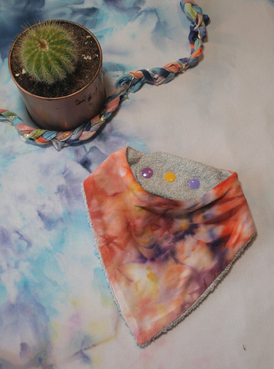 Soft Bamboo Ice Dye Baby Bib