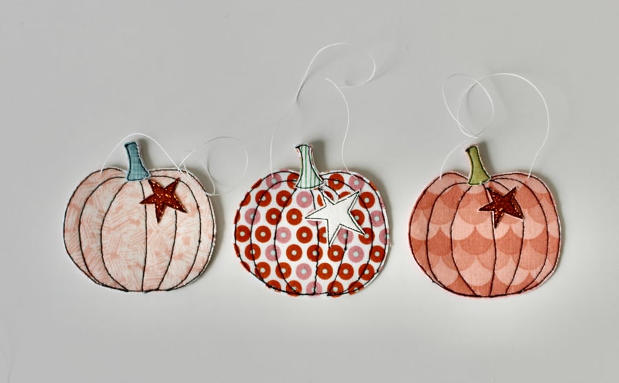Three Pumpkins 2 - Hanging Decoration