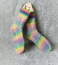 Hand Knitted Ladies' Socks, Patterned Pastel Socks, Beautiful Footwear - Image 10