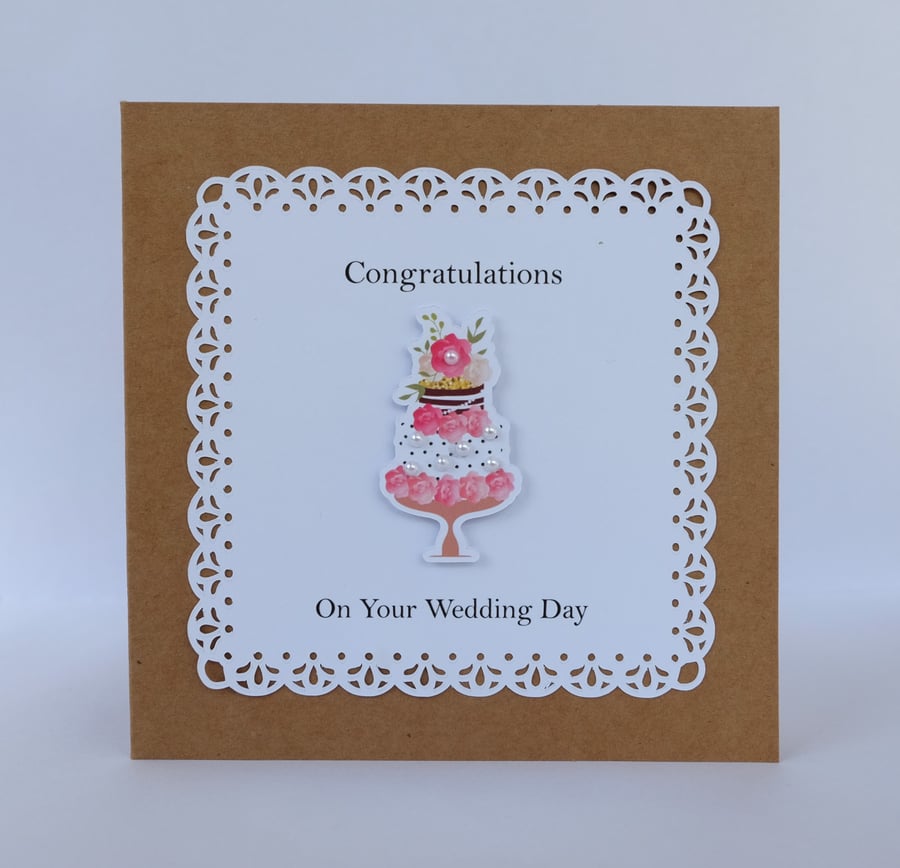 Congratulations on your Wedding Day Celebration Card 