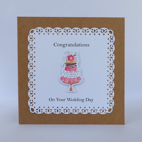 Congratulations on your Wedding Day Celebration Card 