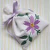 Vintage Embroidered Lavender Drawer Sachet