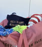 Rose Pink Oversized Tote with Navy Essentials Pouch for Coastal Adventures   - Image 2