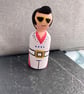 Elvis Presley Handpainted Wooden Peg Doll - pop icons
