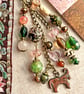Handmade bag charm, boho bag charm, Taurus gift, Taurus bag charm