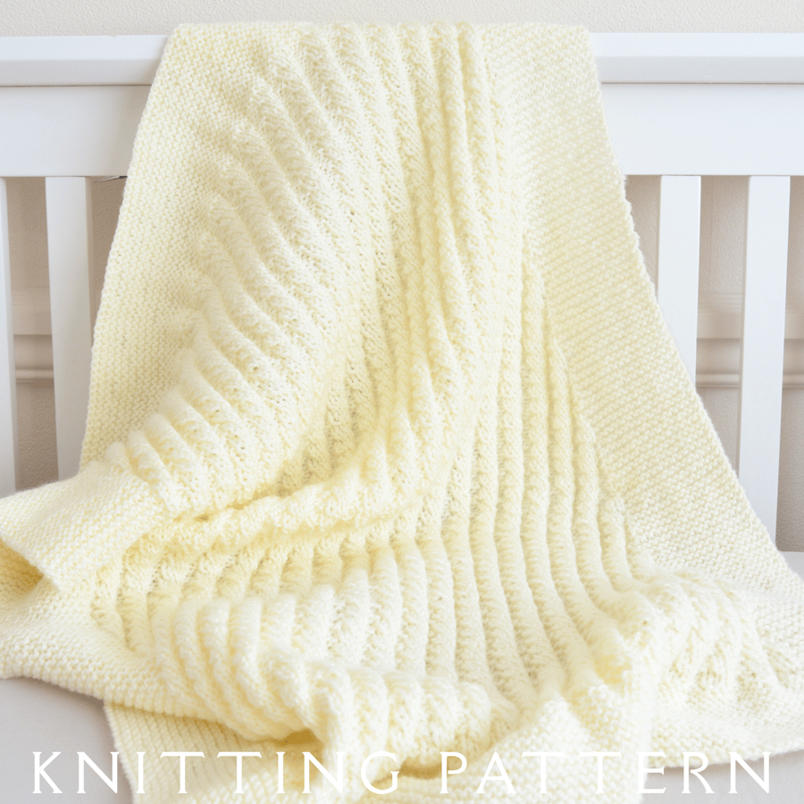 Baby Blanket Knitting Pattern Design 16 Printed Copy