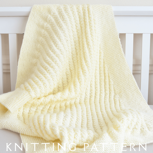 Baby Blanket Knitting Pattern Design 16 Printed Copy