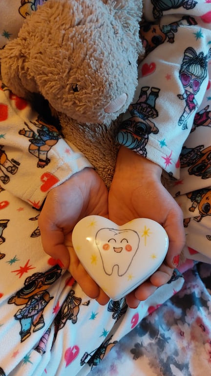 Toothfairy trinket tooth pot, trinket pot, toothfairy, tooth fairy pot