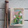 Miniature snowdrop painting 