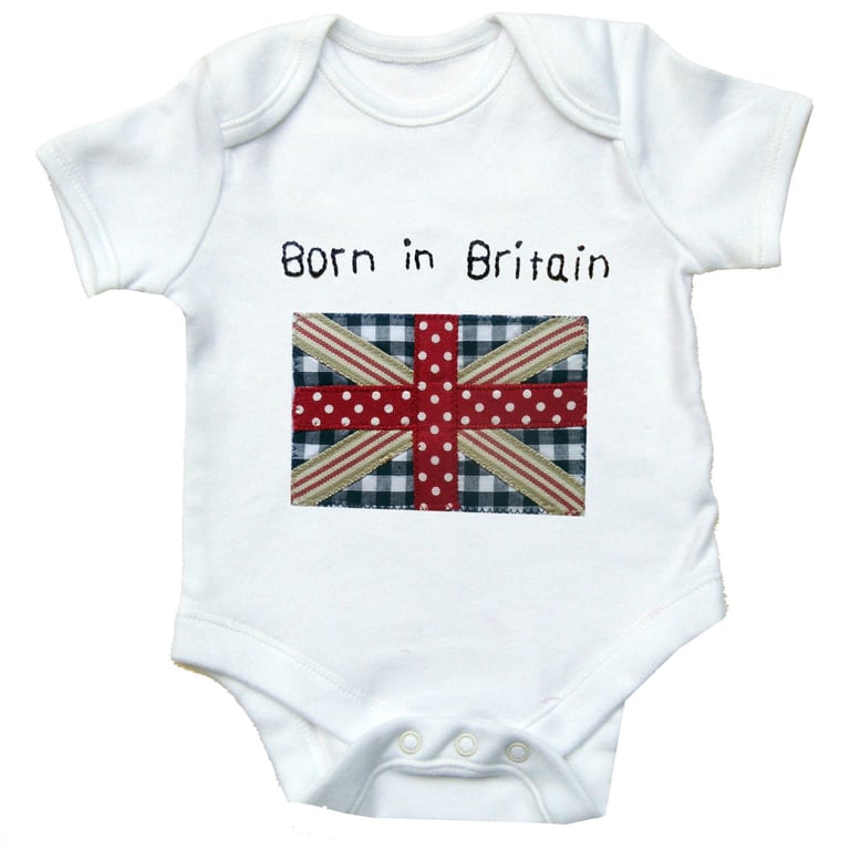 Britian Babygrow - Born in Britain, Baby Clothing, Baby Gift