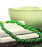 Russian Spiral Necklace in Green  - Image 1