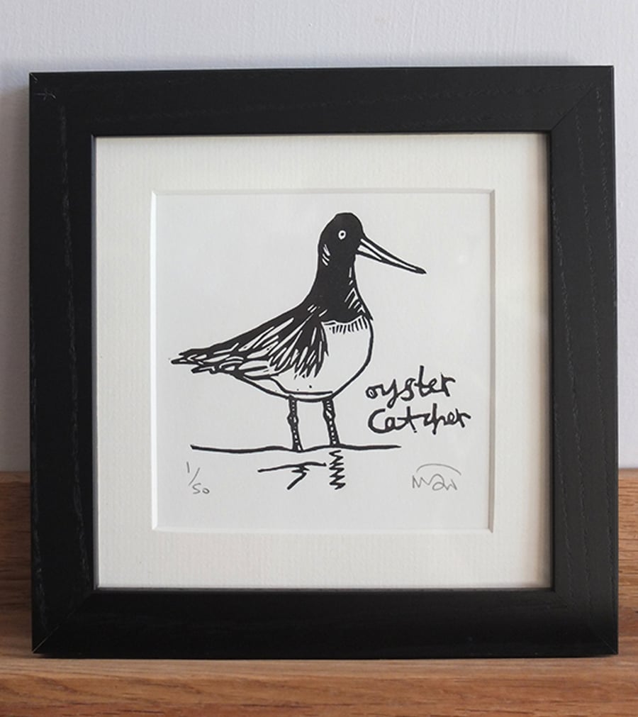 Oystercatcher - Bird Lino Print