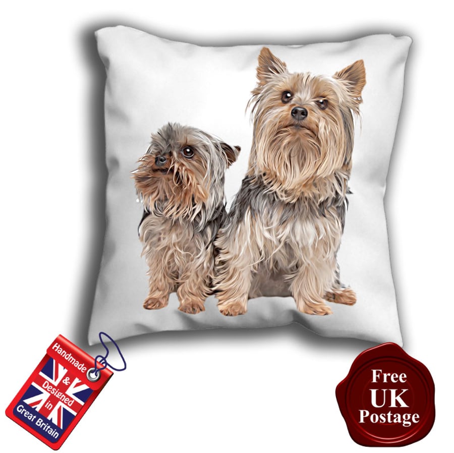 Yorkshire Terrier Cushion Cover, Yorkie Cover, 