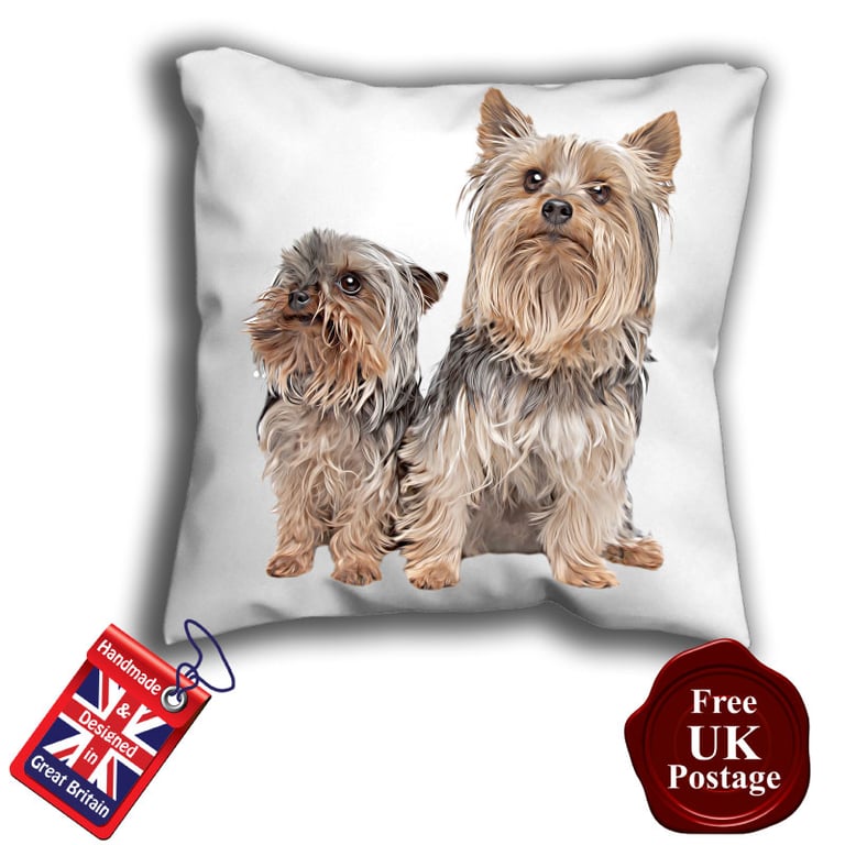 Yorkshire Terrier Cushion Cover, Yorkie Cover, 