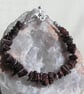 Red Tigers Eye Crystal Gemstone Beaded Chakra Bracelet "Monarch" - Image 4