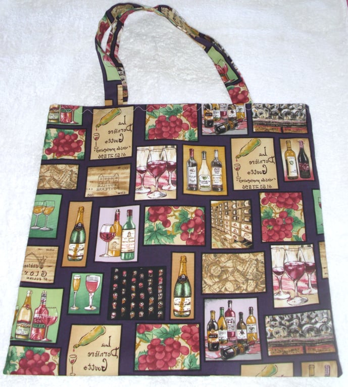 In the Wine Cellar cloth shopping bag , Tote bag
