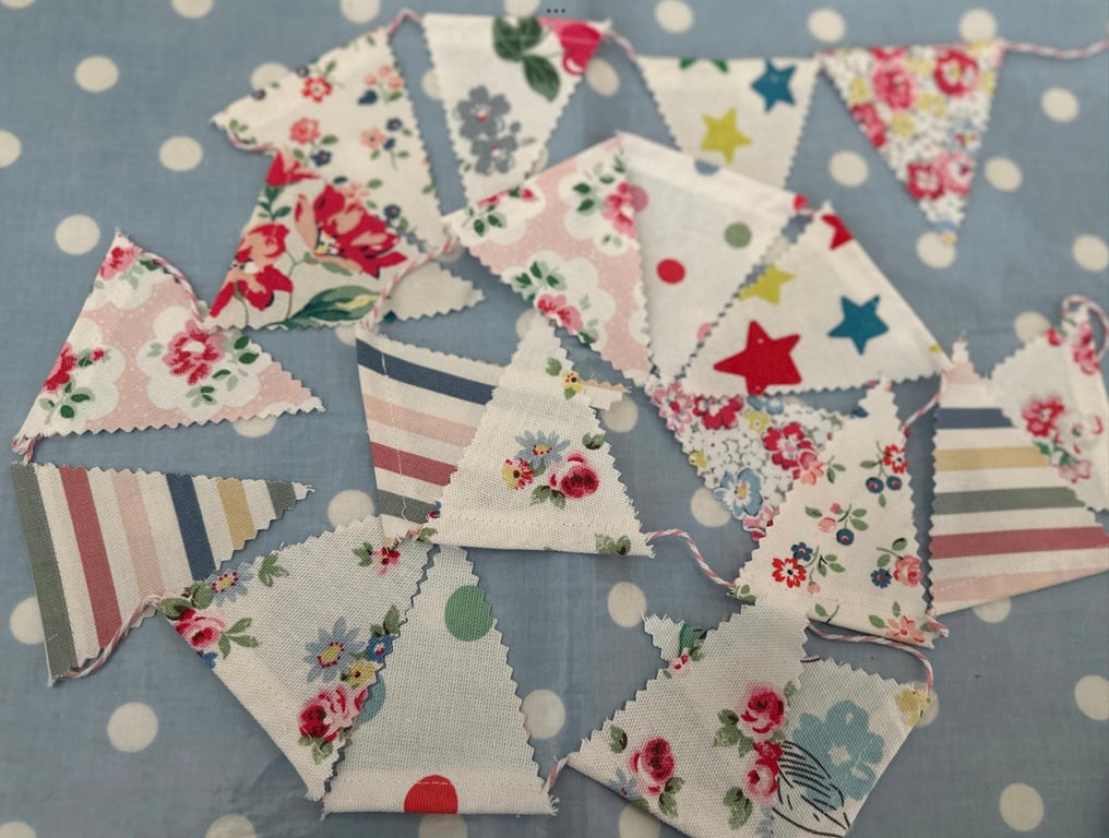 Mini Bunting In Cath Kidston Fabrics