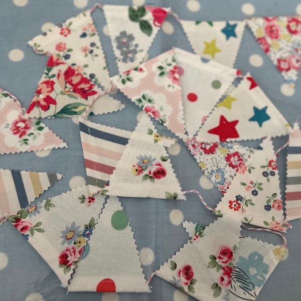 Mini Bunting In Cath Kidston Fabrics