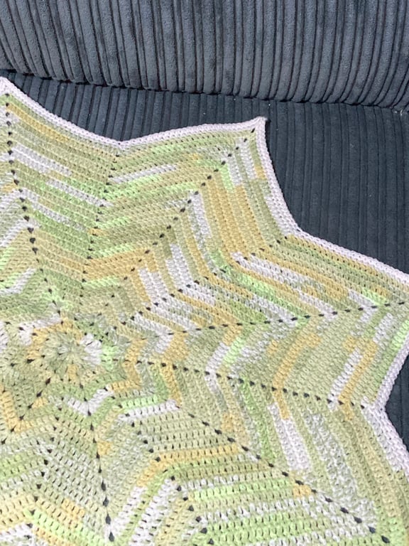Crochet Star Baby Blanket 