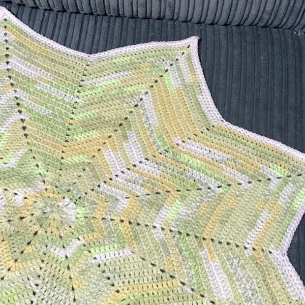 Crochet Star Baby Blanket 
