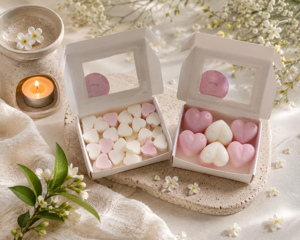 Neroli Highly Scented Heart Wax Melts, Floral, Orange Blossom, Uk Made