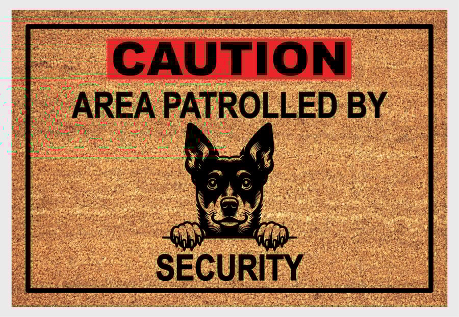 Lancashire Heeler Security Door Mat - Lancashire Heeler Welcome Mat - 3 Sizes