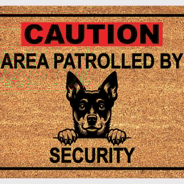 Lancashire Heeler Security Door Mat - Lancashire Heeler Welcome Mat - 3 Sizes