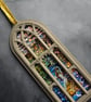 Holographic Mermaid Stained Glass Window Ornament, Glow in the Dark