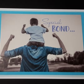 Fathers Day, Birthday, Any Occasion Greeting Card - Special Bond Father and Son