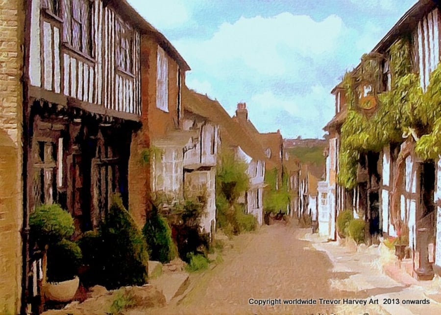 ACEO Exclusive Collector Art Print - Rye, Sussex