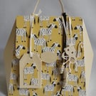 Zebra Print Knapsack Backpack Style Gift Box Bag 