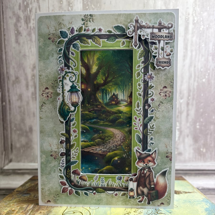 Greeting Card - Woodland Friends by Carolee Crafts - C232