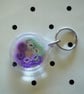  Green and Purple Tatted key-ring  - Image 1