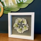 Ginkgo Leaves Embroidery Clay Painting Landscape Countryside 