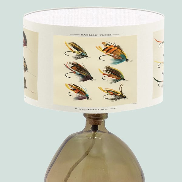 Fly Fishing Design Lampshade Art Lampshade - Lamp shade - Fine Art lampshade