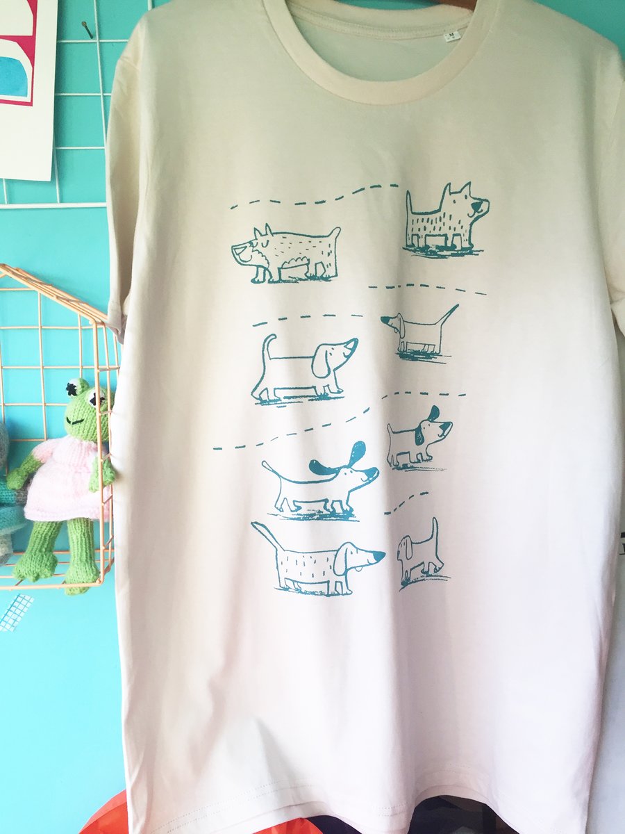 Happy Dogs t-shirt by Jo Brown-cute-sausage-dogs 