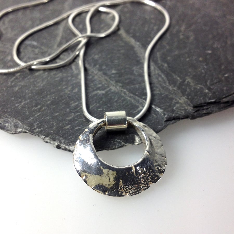 sterling silver ring pendant and chain