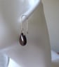 Single Sterling Silver & Teardrop  Bronzite Gemstone Earring - Image 3