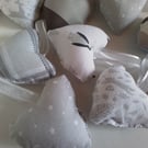Heart. Hanging decoration. Fabric heart. Ref 499