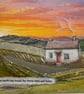 Landscape textile picture.. the earth has music for those who will listen
