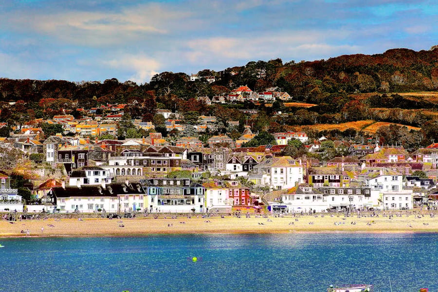 Picture Lyme Regis Beach, Devon Photo Print