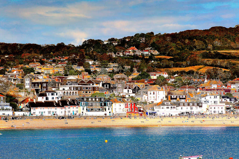 Picture Lyme Regis Beach, Devon Photo Print